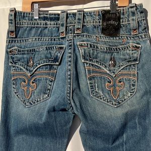 Rock Revival Mens Denim Jeans 34X32